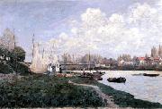 Alfred Sisley Drying Nets painting
